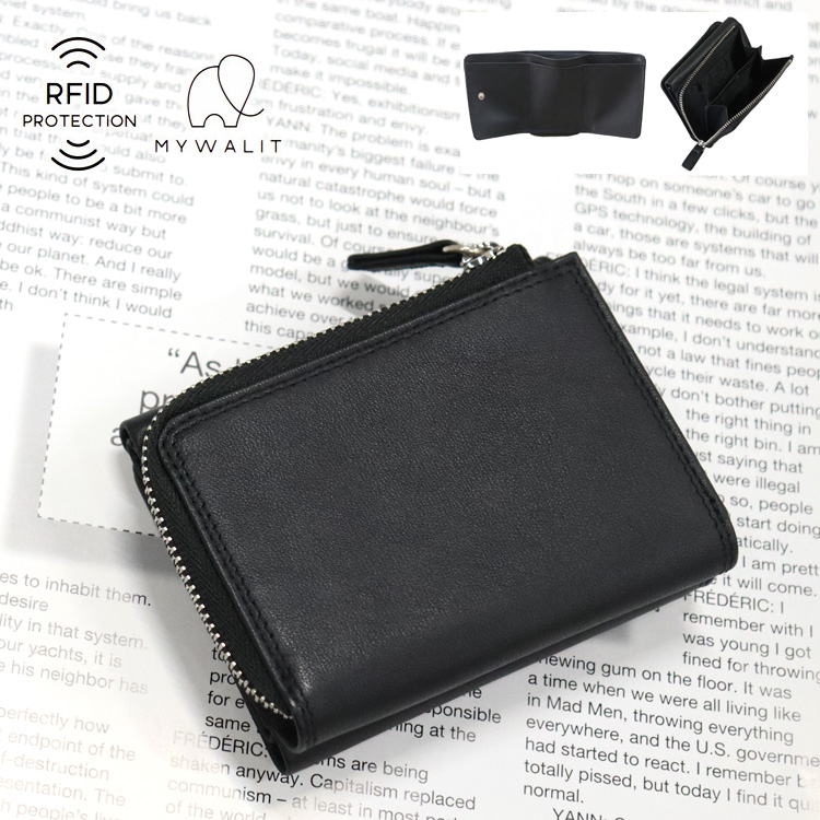財布 三つ折り財布 日本限定 mywalit RFID ミニマルウォレット