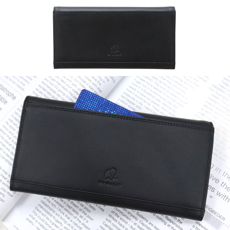 長財布 日本限定 mywalit RFID ブラック レザー 財布 スキミング防止