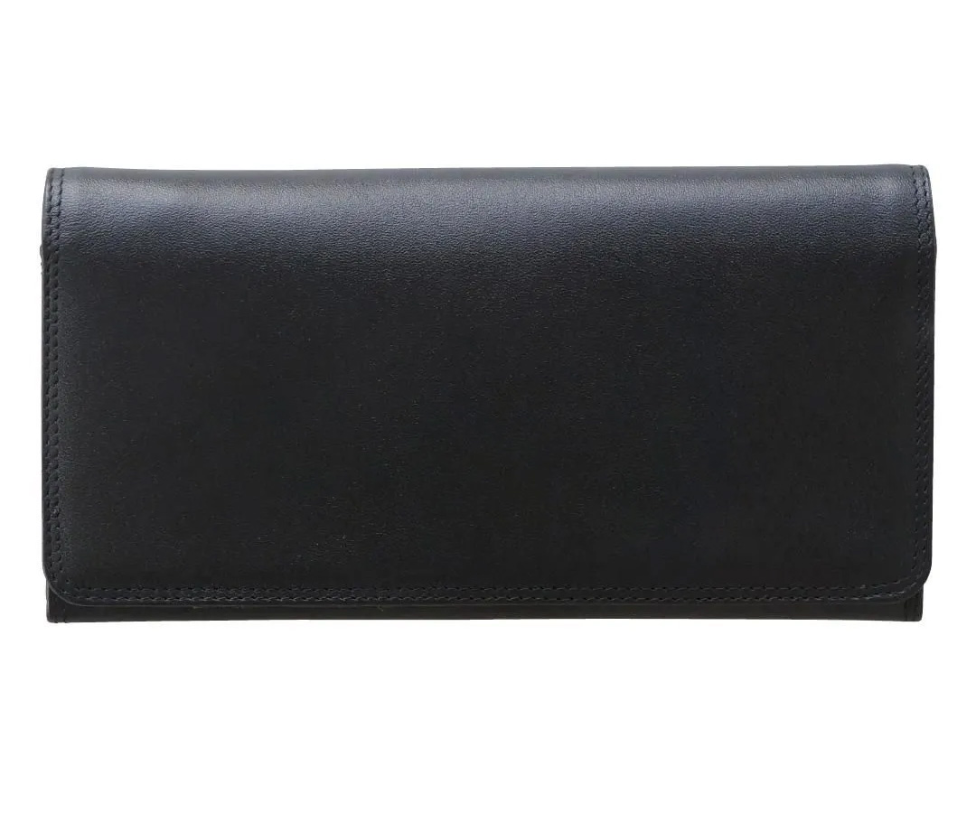 長財布 日本限定 mywalit RFID ブラック レザー 財布 スキミング防止