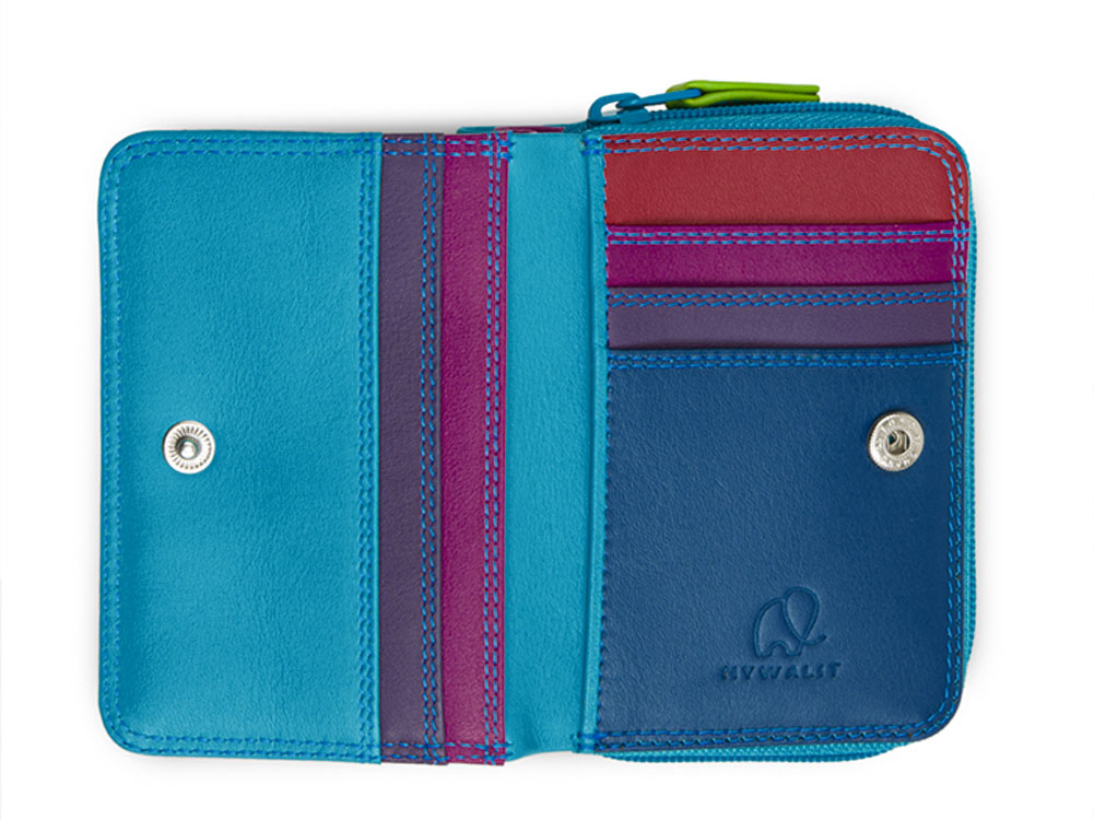 2つ折り財布 ミニ財布 mywalit カーフ レザー 小さい コンパクト 折