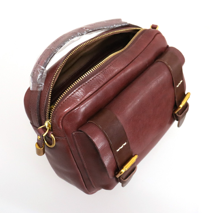 ショルダーバッグ サッチェルバッグ レザー 2way 本革 バッグ シンプル