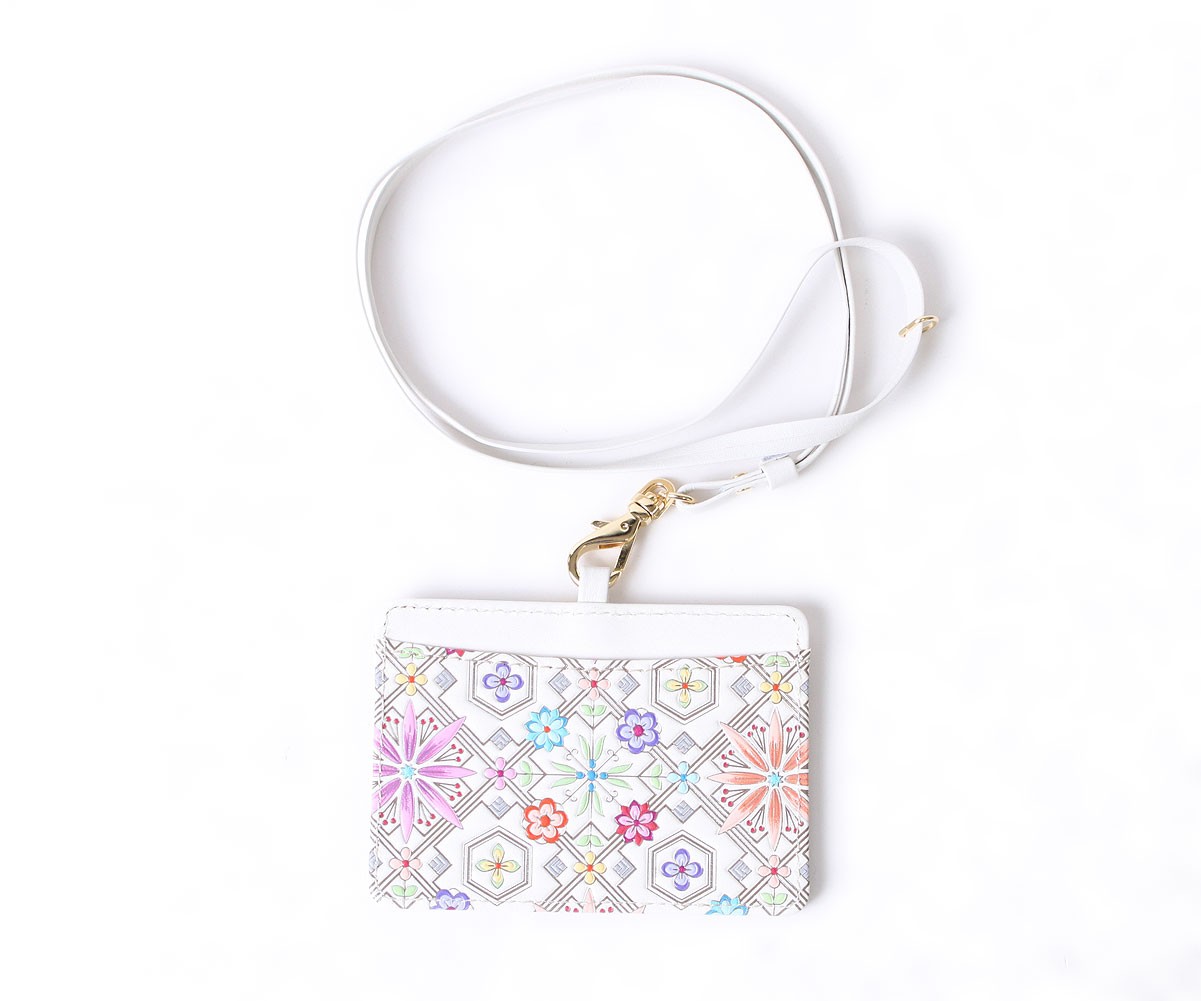 IDケース パスケース カードケース 浅草文庫 友禅染 名刺入れ 花菱 はなびし 柄 江戸小紋 カード入れ メール便対応 |  | 01