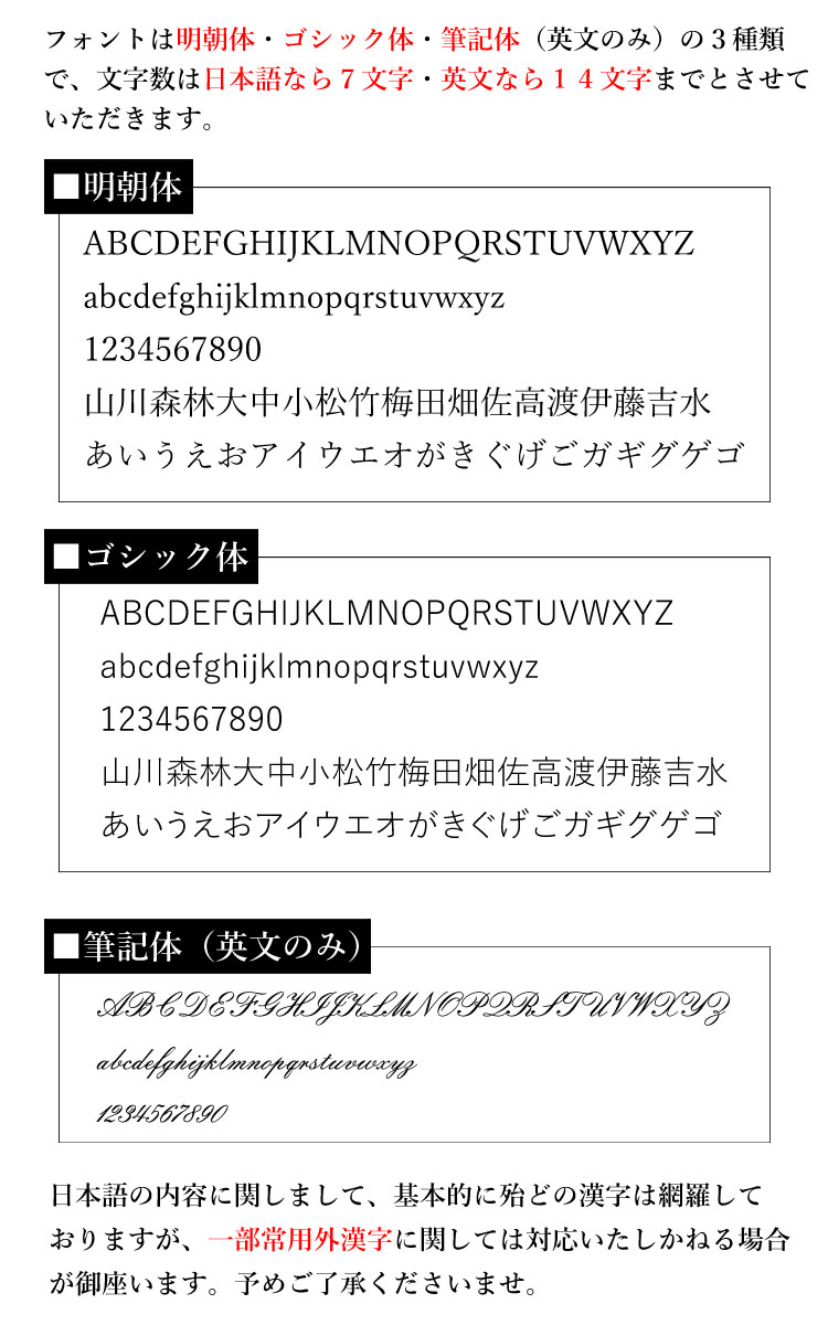 名入れサービス