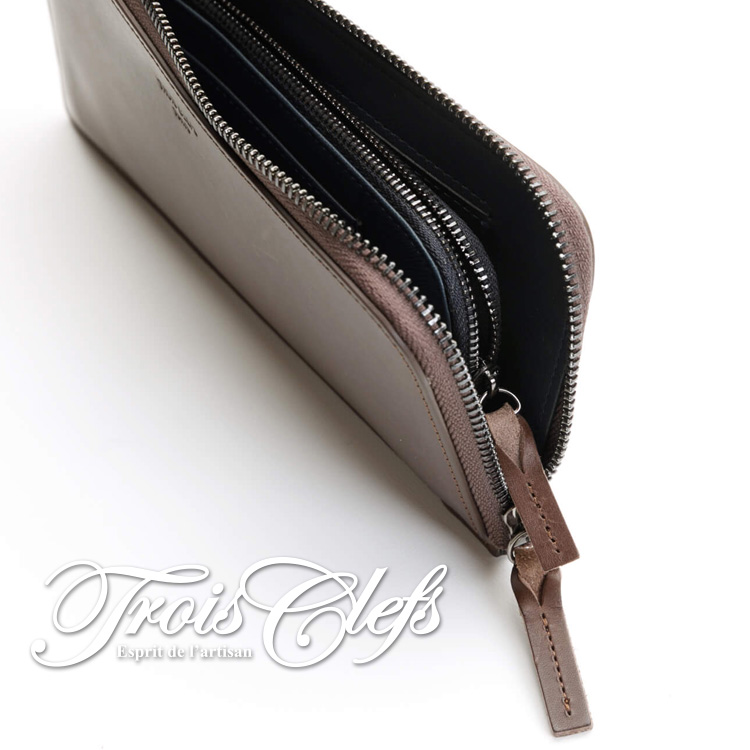 長財布 Trois Clefs Tokyo 本革 L字ファスナー トワクレ LFロング
