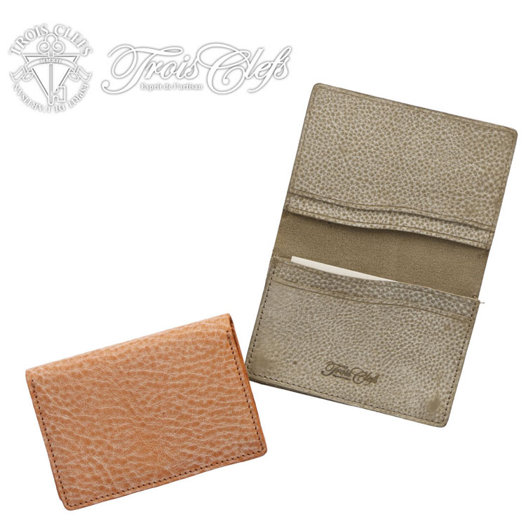名刺入れ カードケース Trois Clefs TC1302 トワクレ ワックスレザー