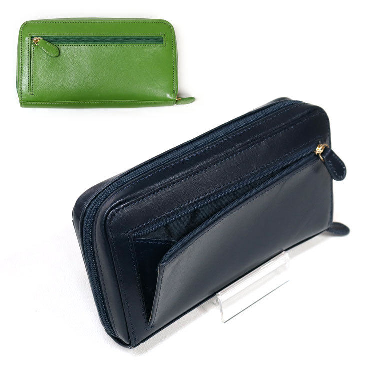 イタリア製牛革 長財布 ジャバラ カード入れ 大容量 イタリアンレザー 財布 牛革 本革 ラウンドファスナー メンズ レディース ギフト プレゼント : cw4041:ファー 本革製品専門店 エルベート - 通販 - Yahoo!ショッピング