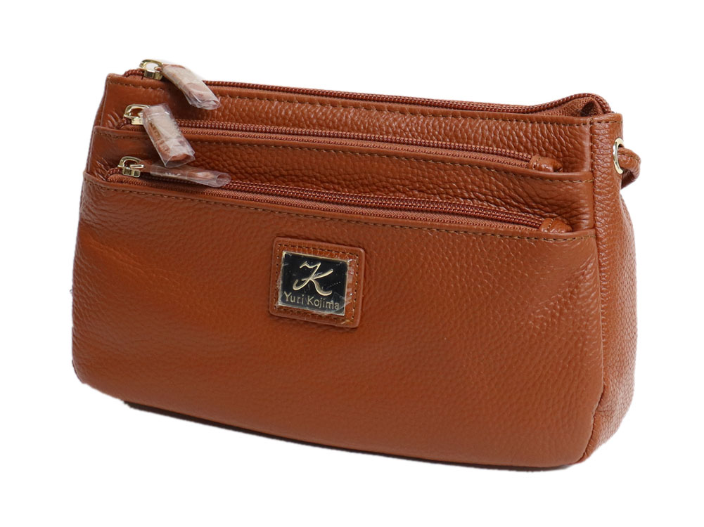 ユリ・コジマ 牛革 ポシェット 本革 ミニ ショルダーバッグ 4182 斜  
