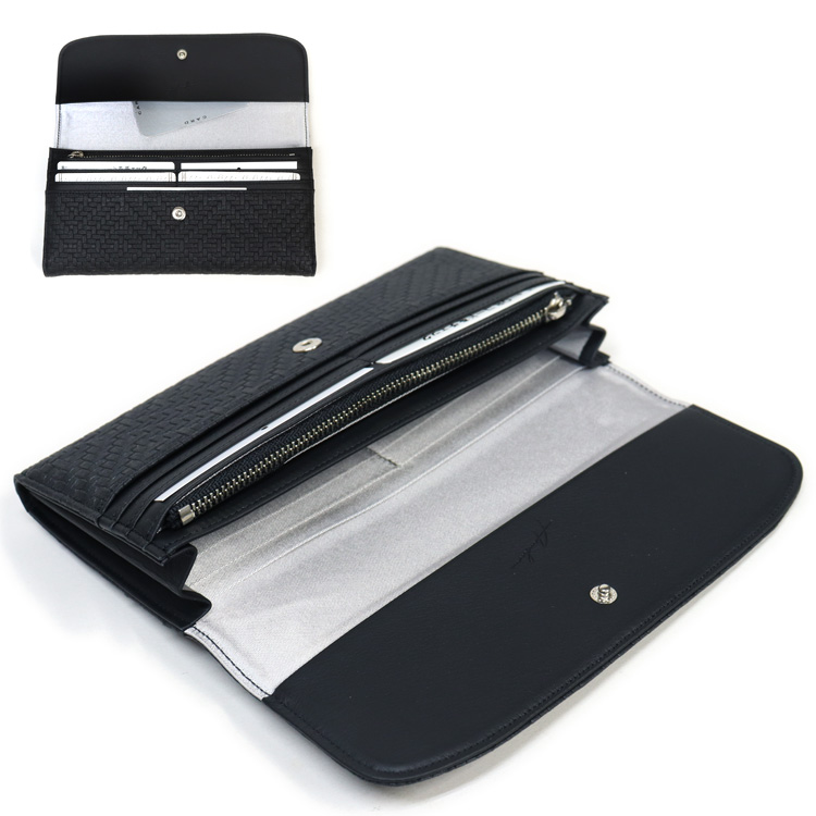 記念日 【ギフト】メンズ レディース【プレゼント】 arukan (アルカン) バッファローメッシュ ラウンドファスナー財布 1413-648 1413648 Arukan（アルカン） 長財布 本革 型押し メッシュ イタリア製牛革 財布