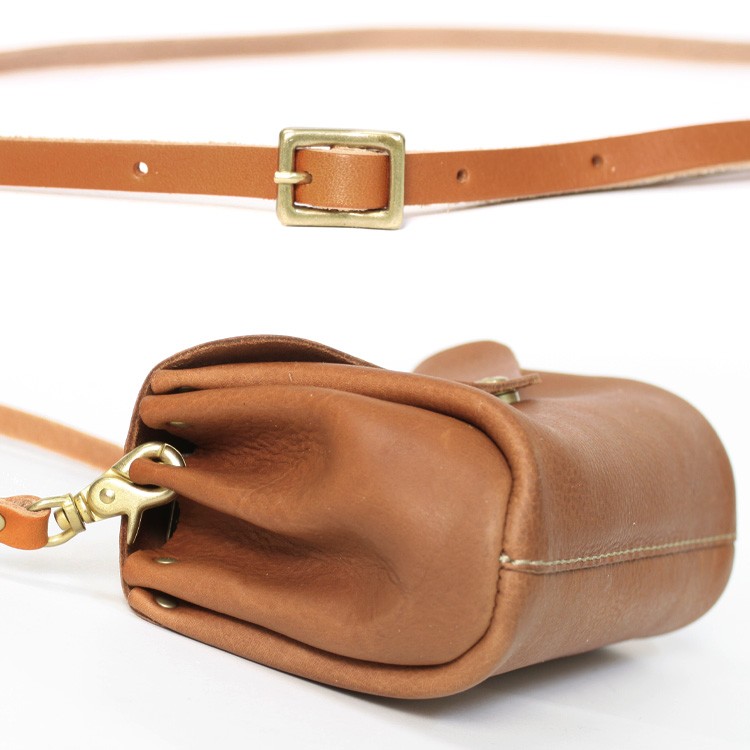 Cham チャーム お財布ポシェット 長財布 牛革 斜めがけ バッグ