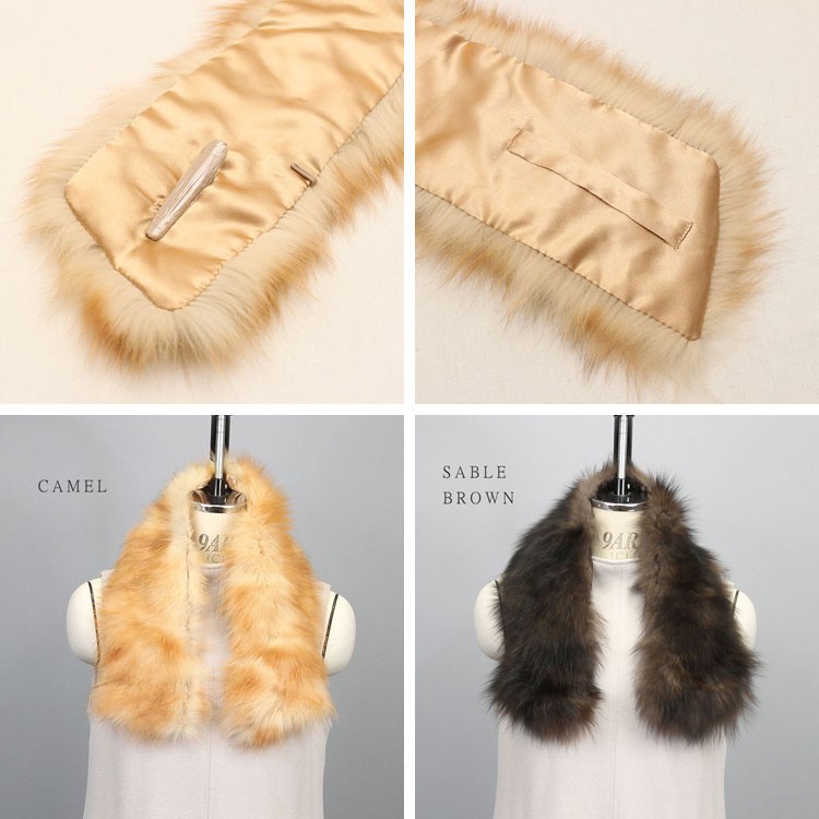 美品‼️希少❣️月末迄❣️最終超激安‼️新品未使用品❣️リアルフォックス マフラー フォックス ファー マフラー : エルベートブルーレーベル - 通販