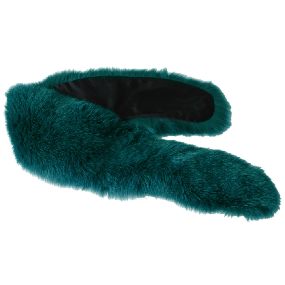 日本製 2way ブルーフォックス ファー ストール マフラー しっぽ付