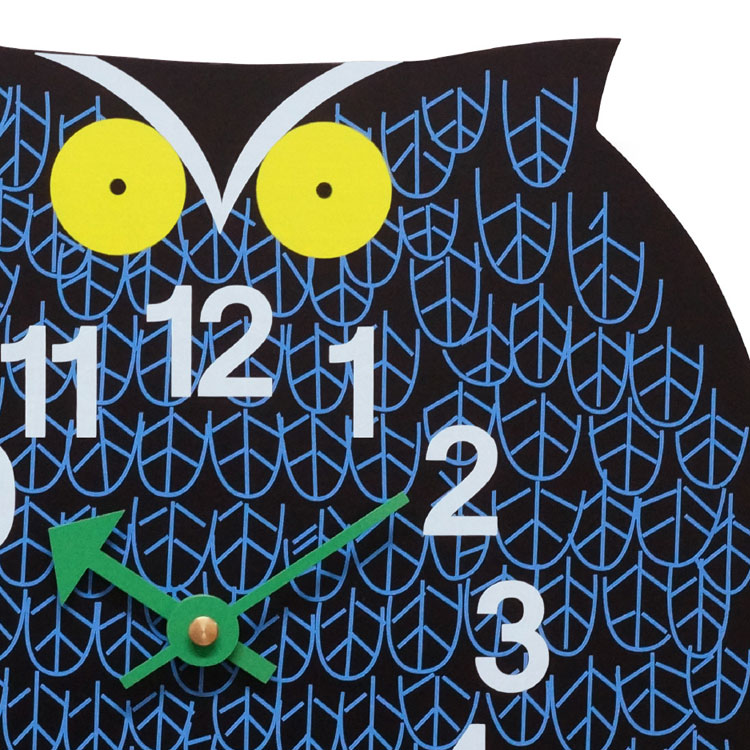 Vitra Zoo Timers Owl ジョージネルソン 壁掛け時計 フクロウ Vitra Zoo Timers オマール ザ オウル ウォールクロック(オマール ザ