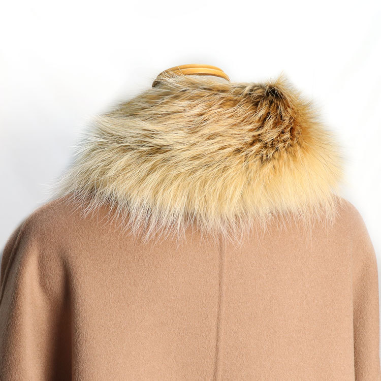 日本製 SAGA サガ ゴールドフォックス ファー マフラー ストレート