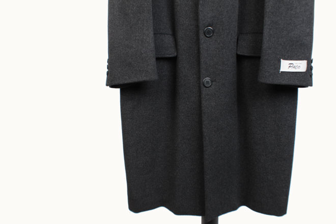チェスターフィールド コート メンズ チャコールグレー : エルベート