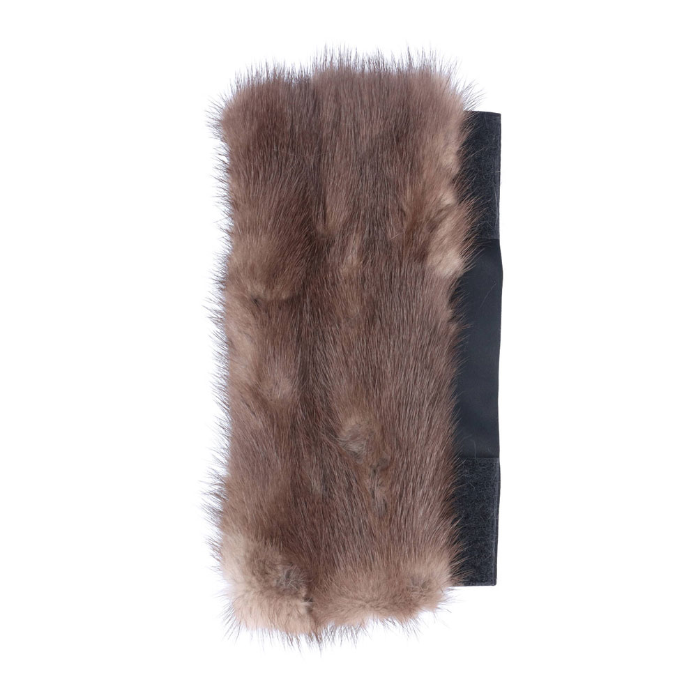ファー ハンドル カバー ミンク バッグ 持ち手 リアルファー 日本製