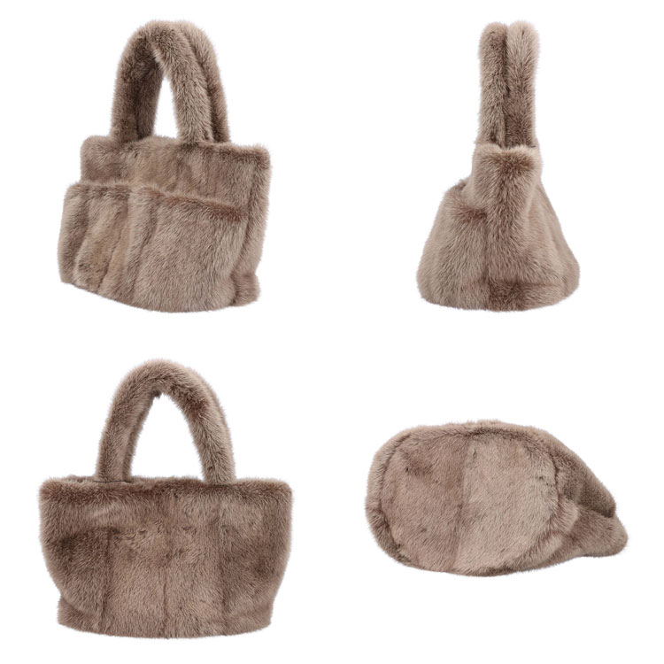 バッグ ファー リアルファー 日本製 ミンク トートバッグ ハンドバッグ