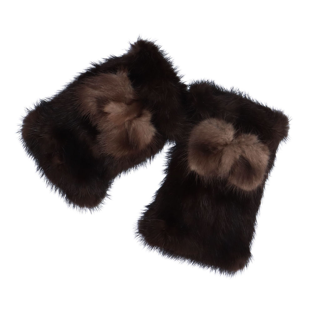 ミンク ファー グローブ リストウォーマー 手袋 芦屋セレブ女優様