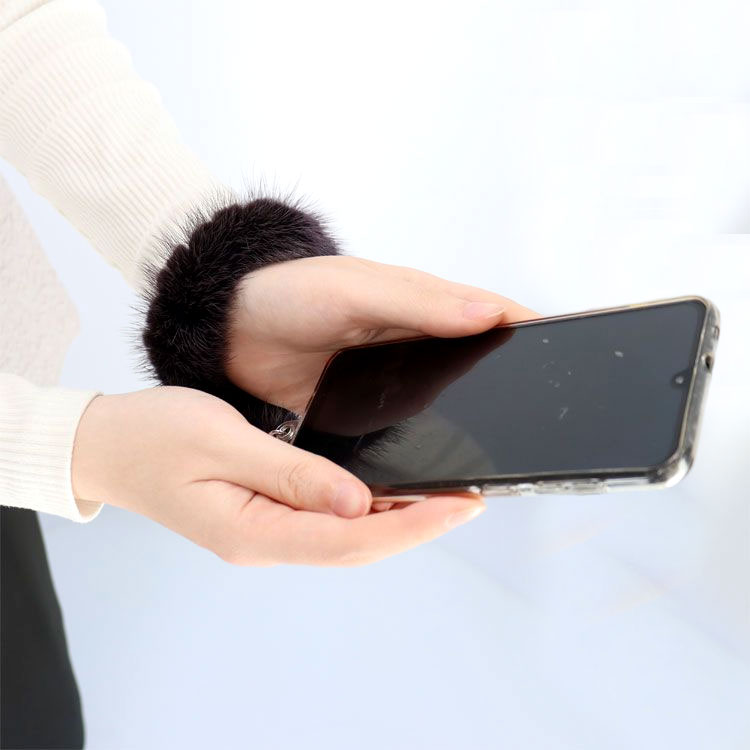 ミンク ファー スマートフォン ストラップ リアルファー スマホ 全機種