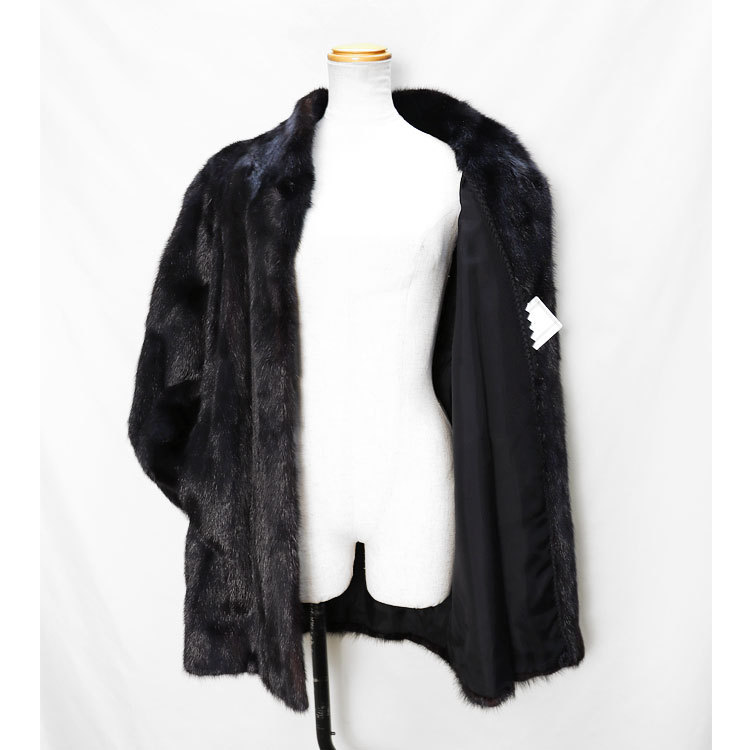 ミンク ファー コート ブラック ジャケット 13号 レディース ギフト