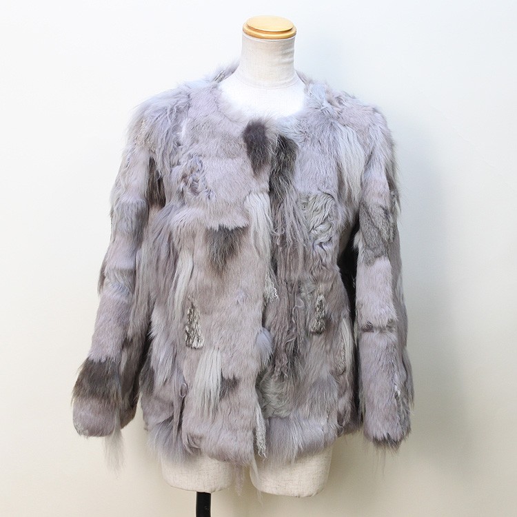 ラビット ラクーン ラム ミックス ファー ジャケット レディース 爆買