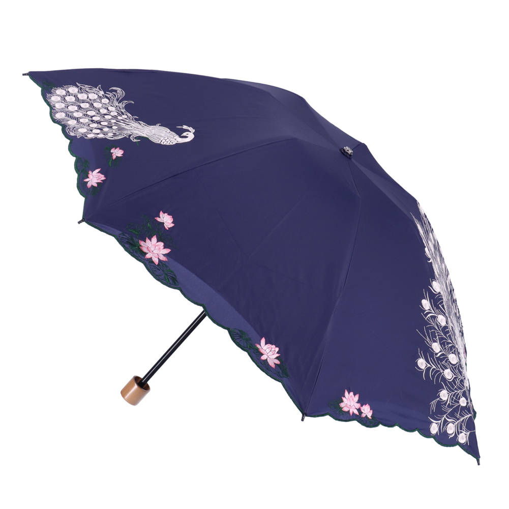 衝立 刺繍 孔雀柄 DSKZZO7507100006102023000000-1