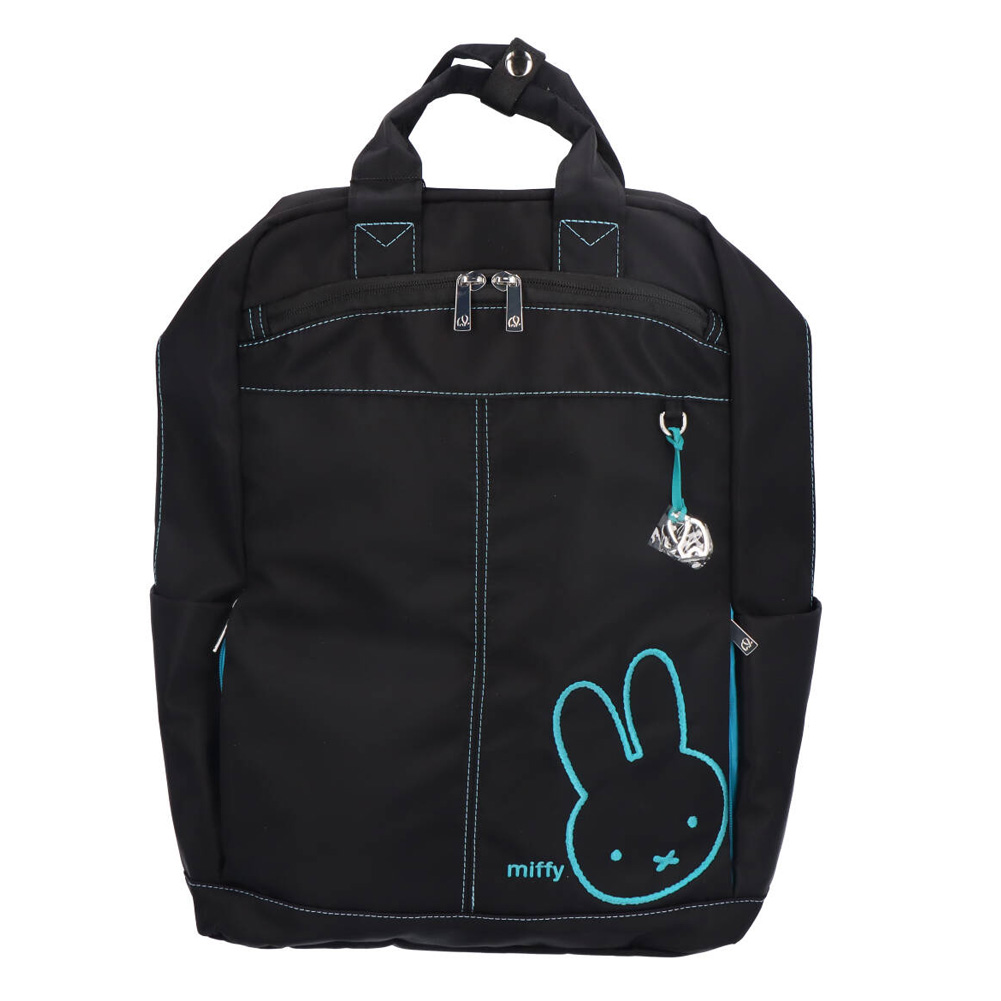リュックサック バックパック mywalit miffy ナイロン リュック ブラック バッグ ビジネス 通勤 通学 旅行 軽量 A4 B4 PC収納 キャリーオン トラベル MY231004MFの画像
