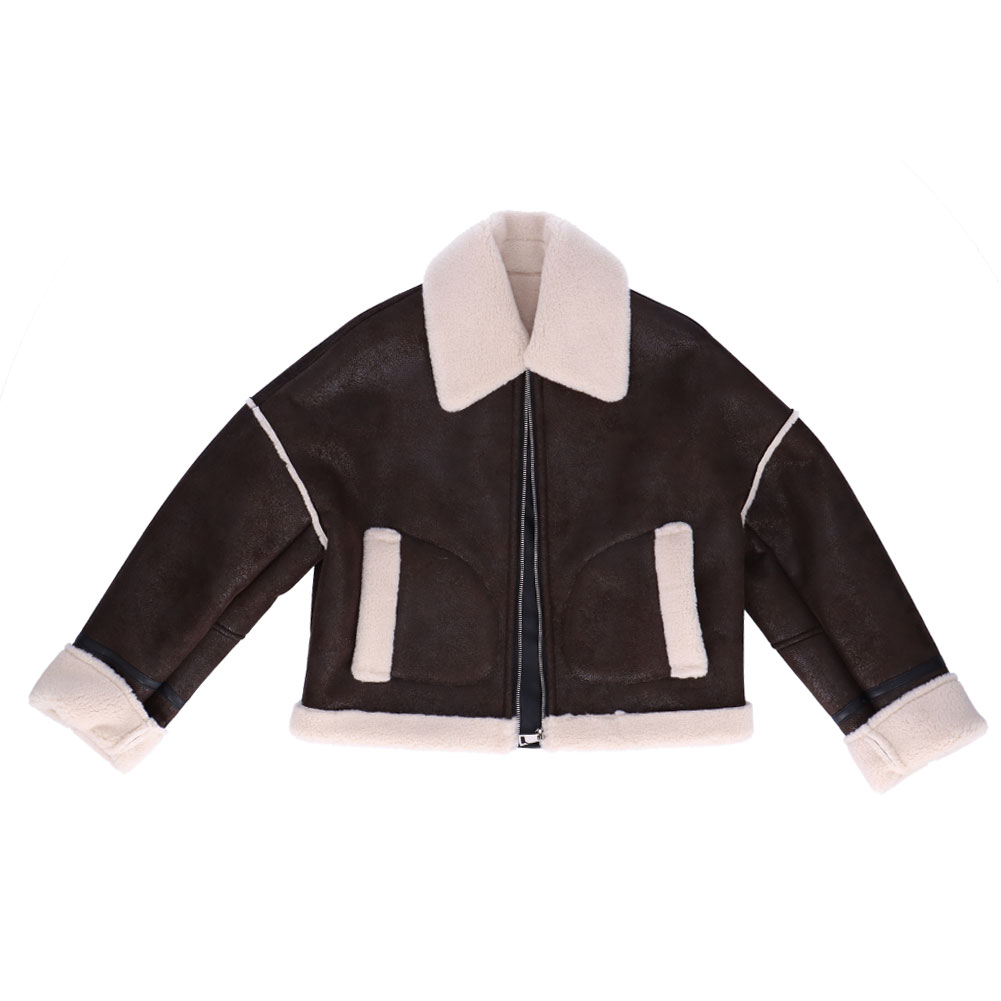 エコファー ジャケット B-3 フェイクファー アメリカン ショート丈