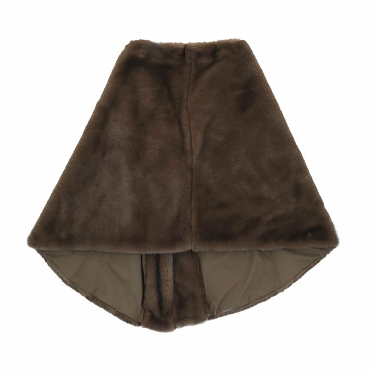 エコファー 2way ケープ マフラー ストール