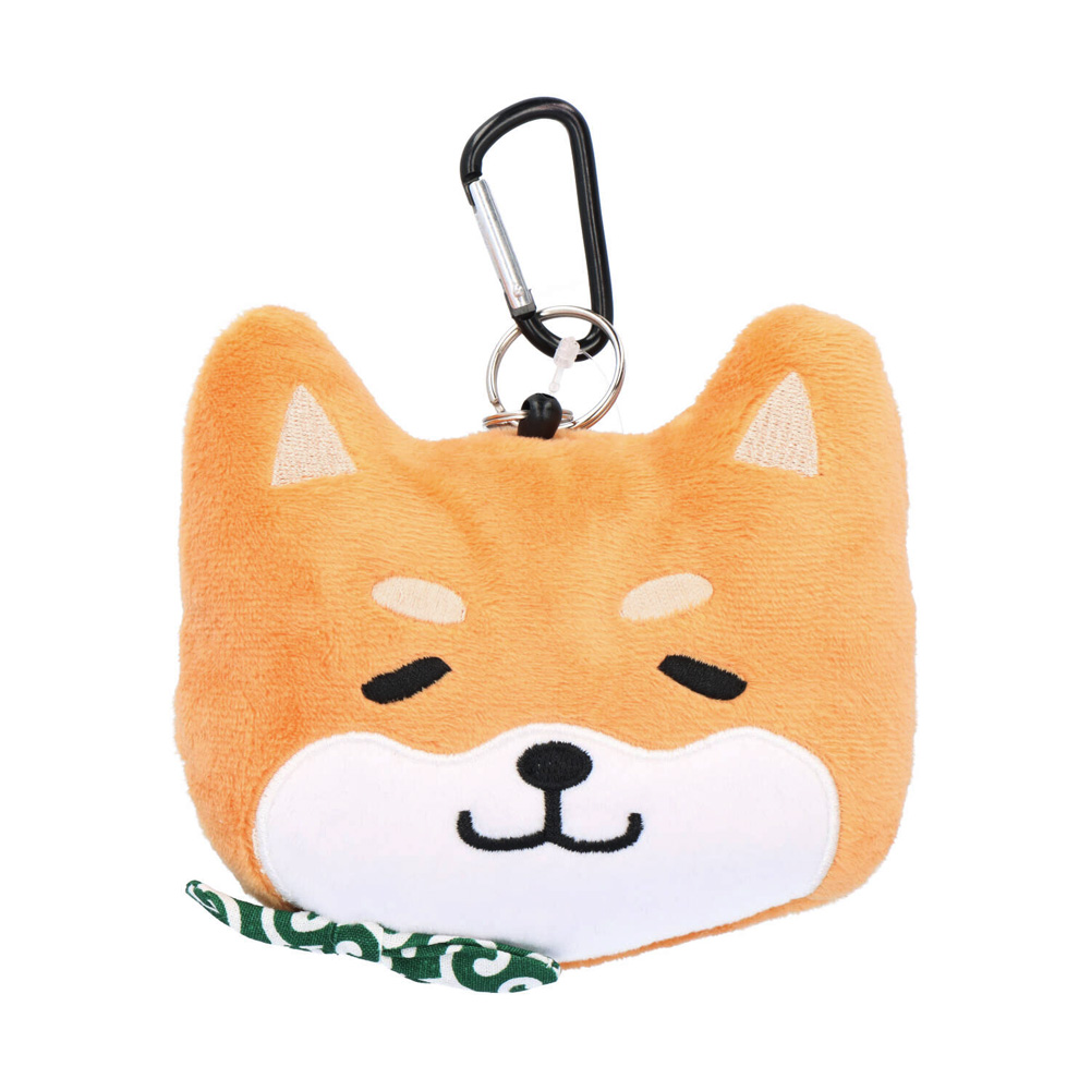 ぬいぐるみリールパスケース 猫 犬 リール 付き パスケース 定期入れ