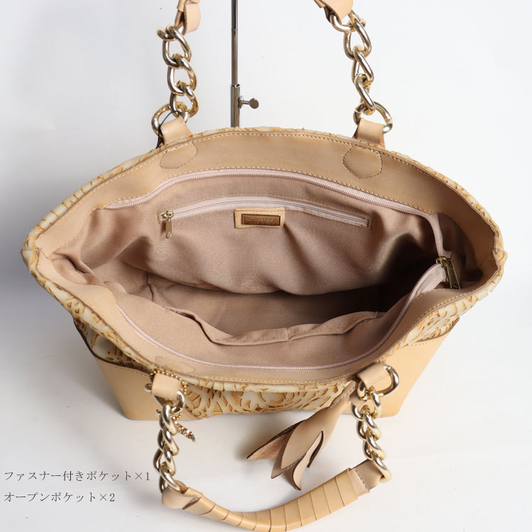 訳あり MARIGROUP イタリアブランド ハンドバッグ ベージュ レディース