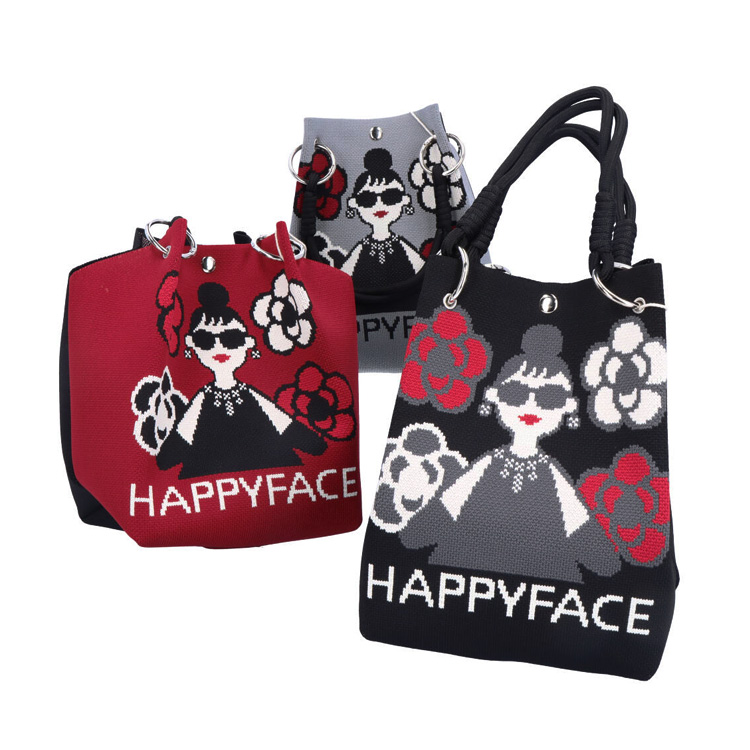 HAPPY ビッグトートバッグ & キーリング3種類 セット SMILE COLLECTION エンボス スマイル ビッグ トートバッグ /スマイル