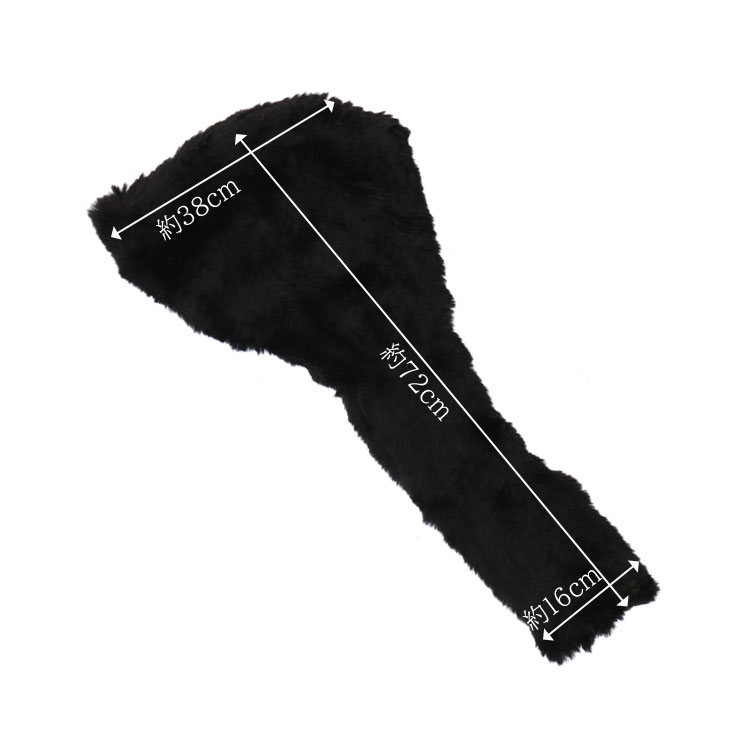 ラビット ファー スヌード フード付き 3WAY マフラー リアルファー