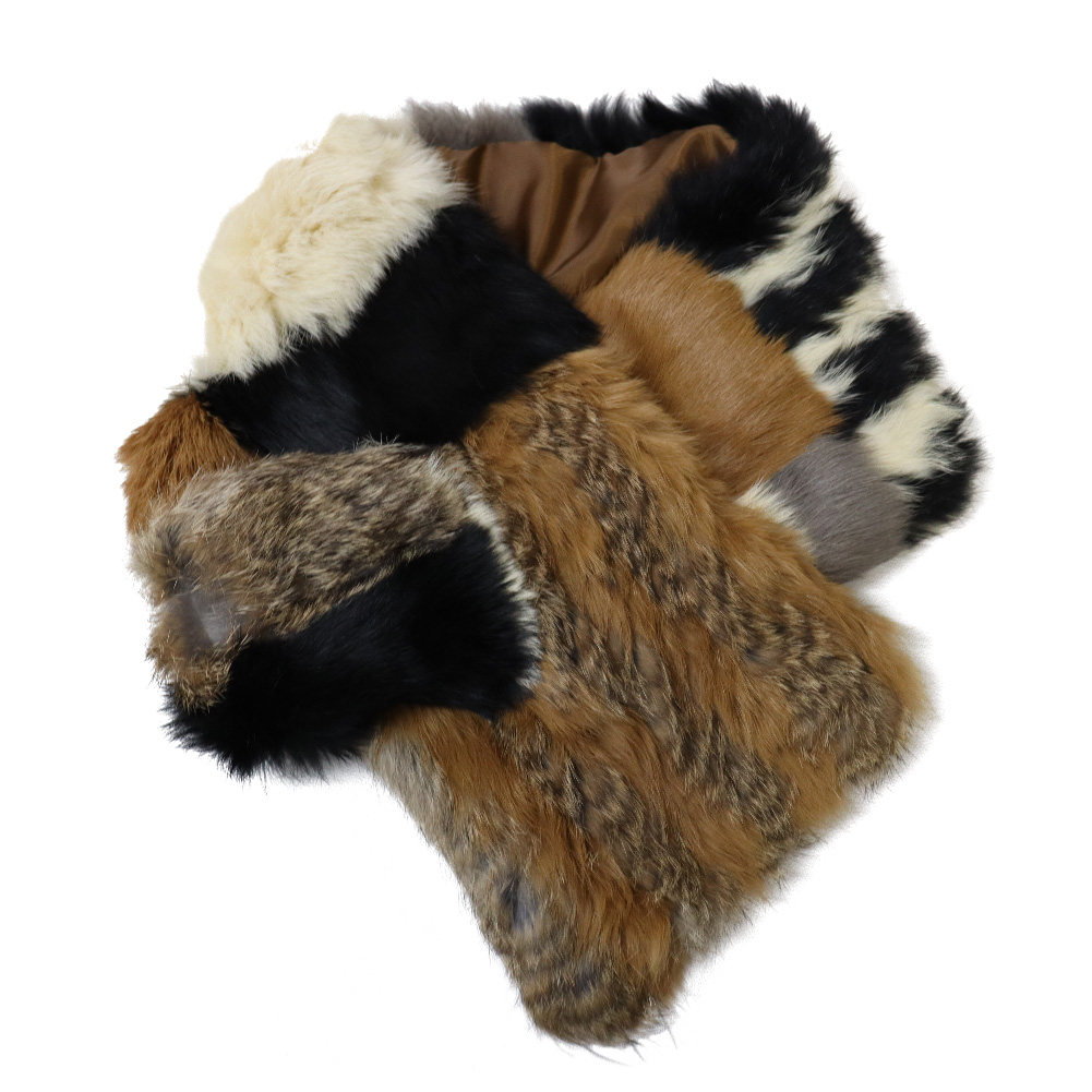 ラビット ファー マフラー マルチカラー レディース ギフト プレゼント