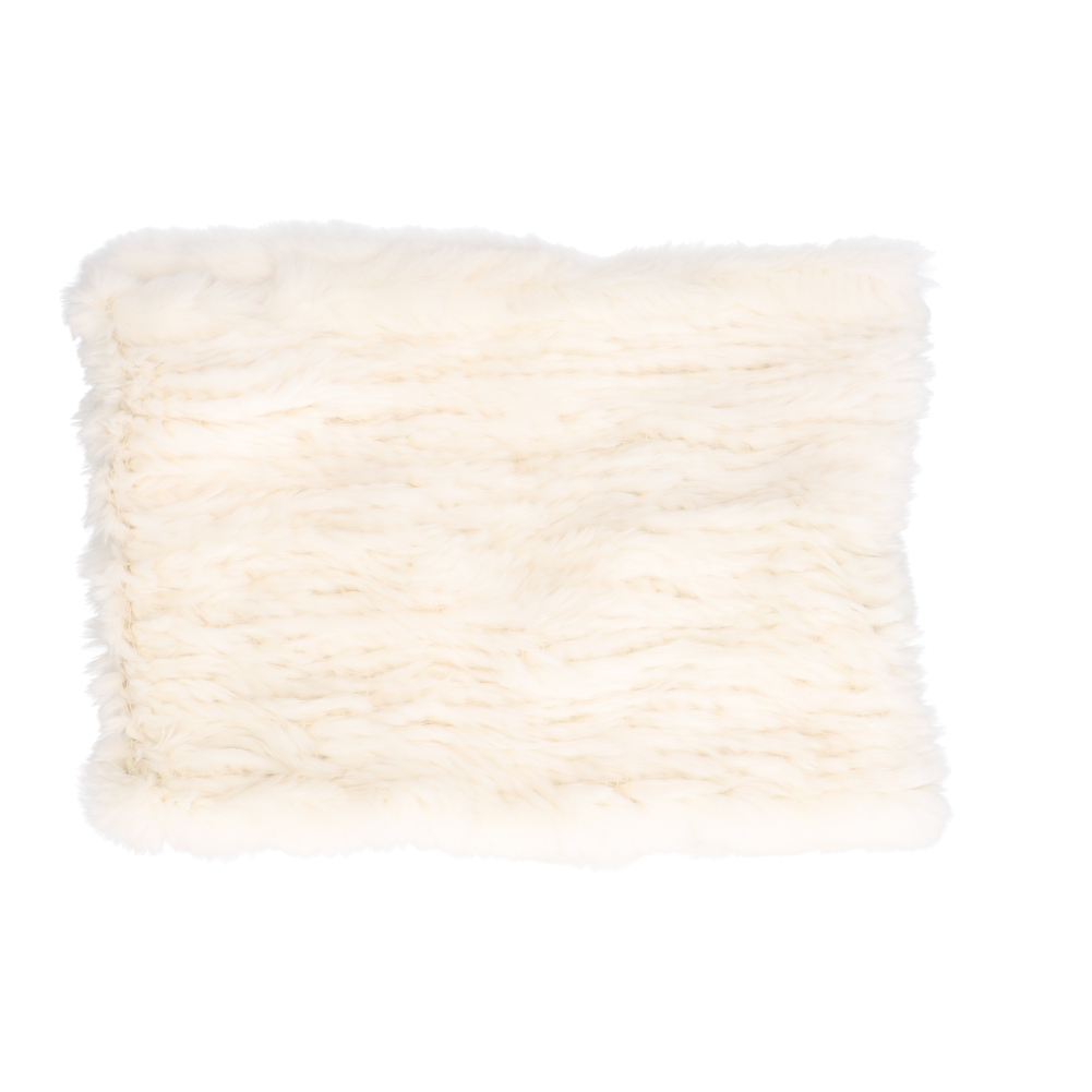 ラビット 編み込み ファー スヌード 筒状 レディース ギフト