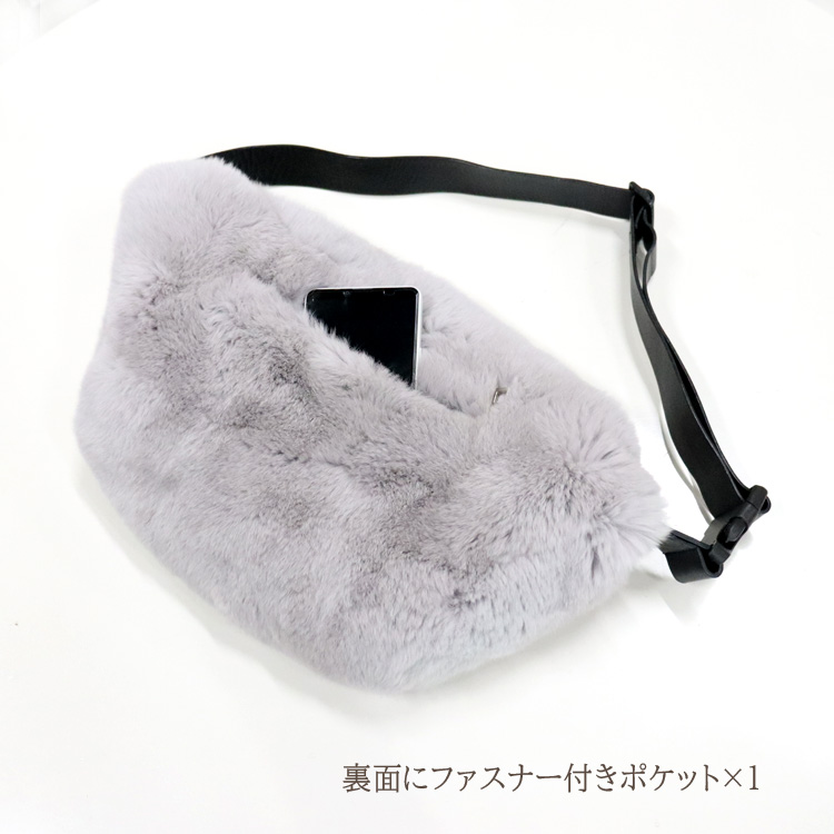 ラドロー　リアルファーバック　グレー リアルファーバッグ グレー