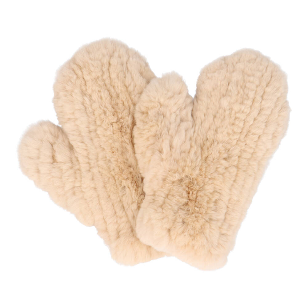 レッキスラビット ファー ミトン グローブ 手袋 アームウォーマー 指