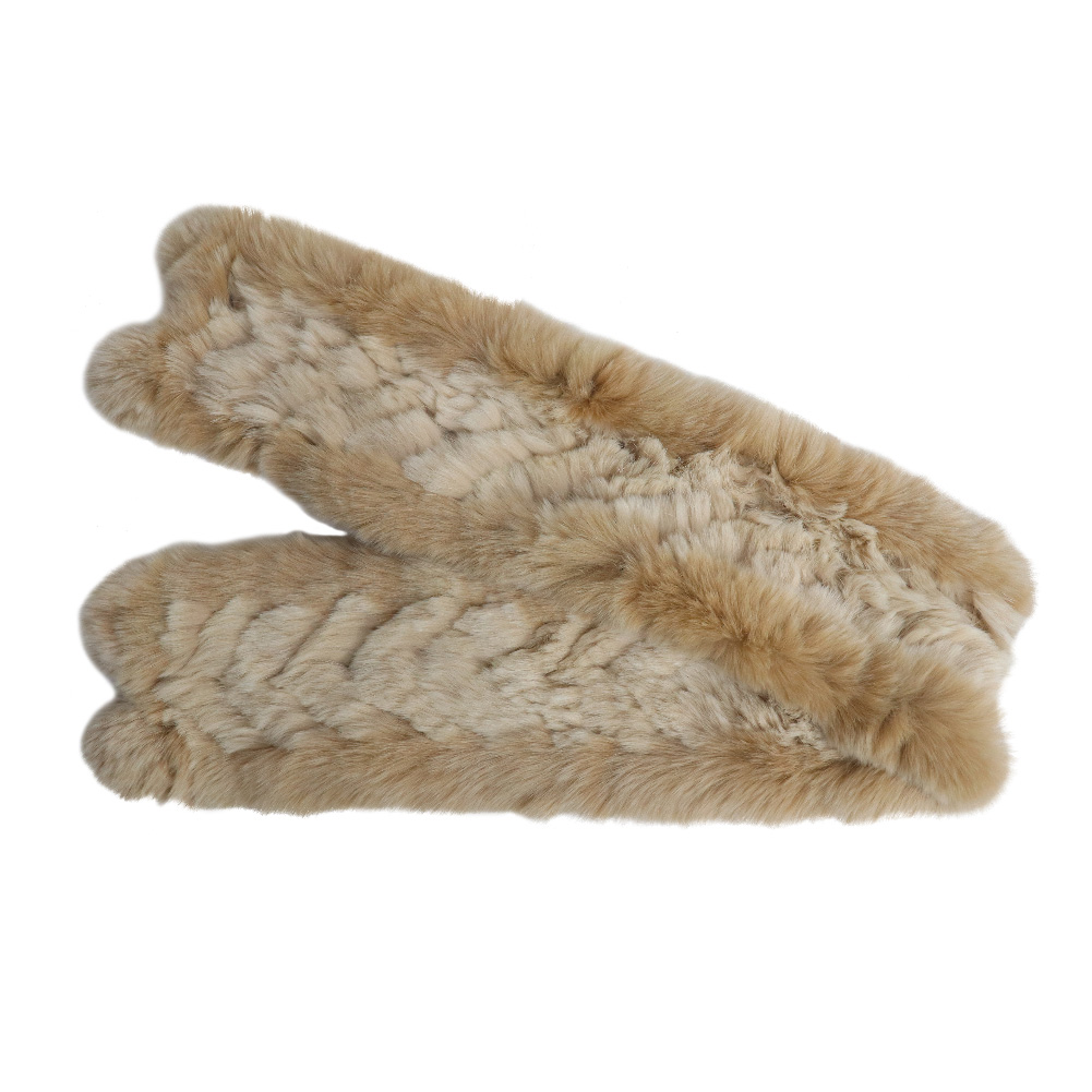 ぼんぼり付 レッキスラビット ファー マフラー 爆買 : エルベート