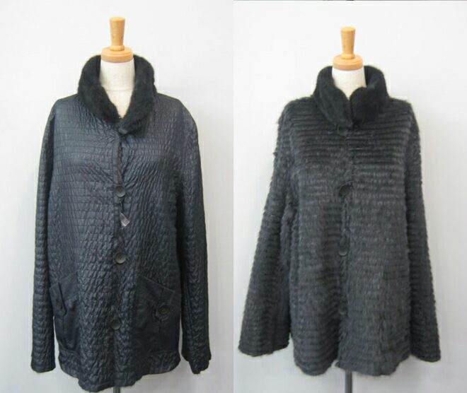 ミンク ファー ジャケット リバーシブル : エルベートブルーレーベル