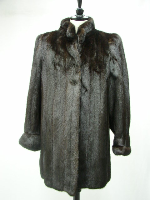 ミンク ファー コート スカンブラック : エルベートブルーレーベル