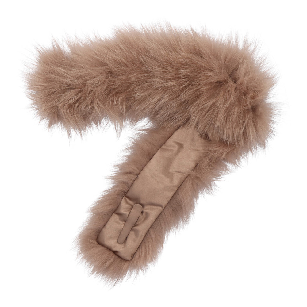 フォックス ファー ティペット マフラー フォックスファー ブラウン