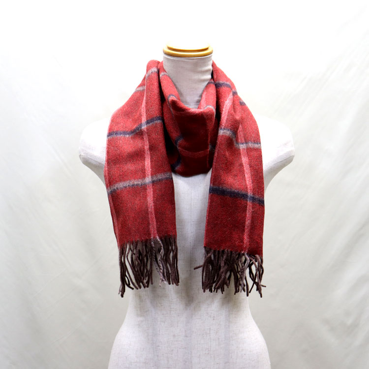 ウール グレー マフラー フリンジ付き ウール混紡 グレー系 マフラー フリンジ付き - メルカリ