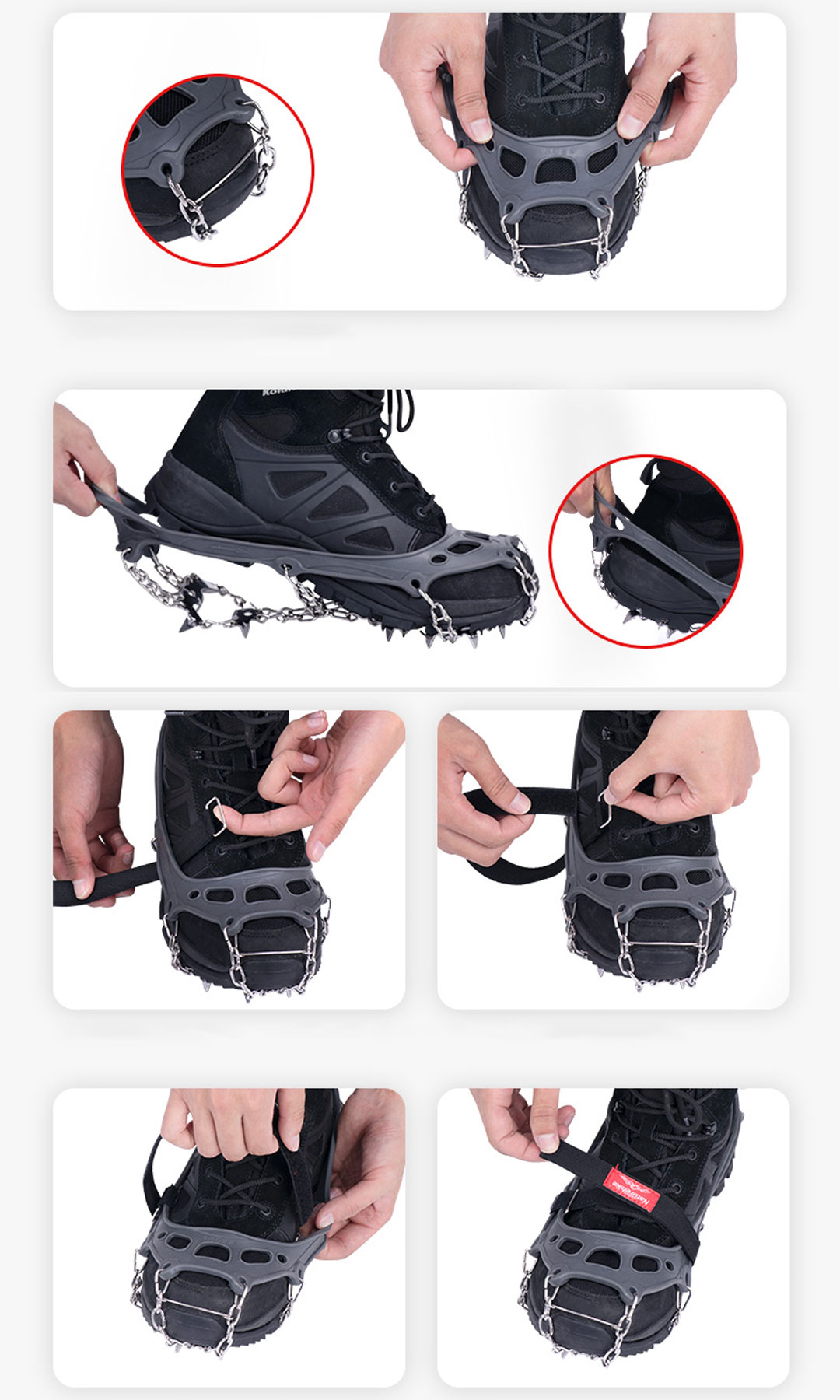 アンティークアイゼンセット NatureHike 爆買Naturehike アイゼン チェーンスパイク 19本爪