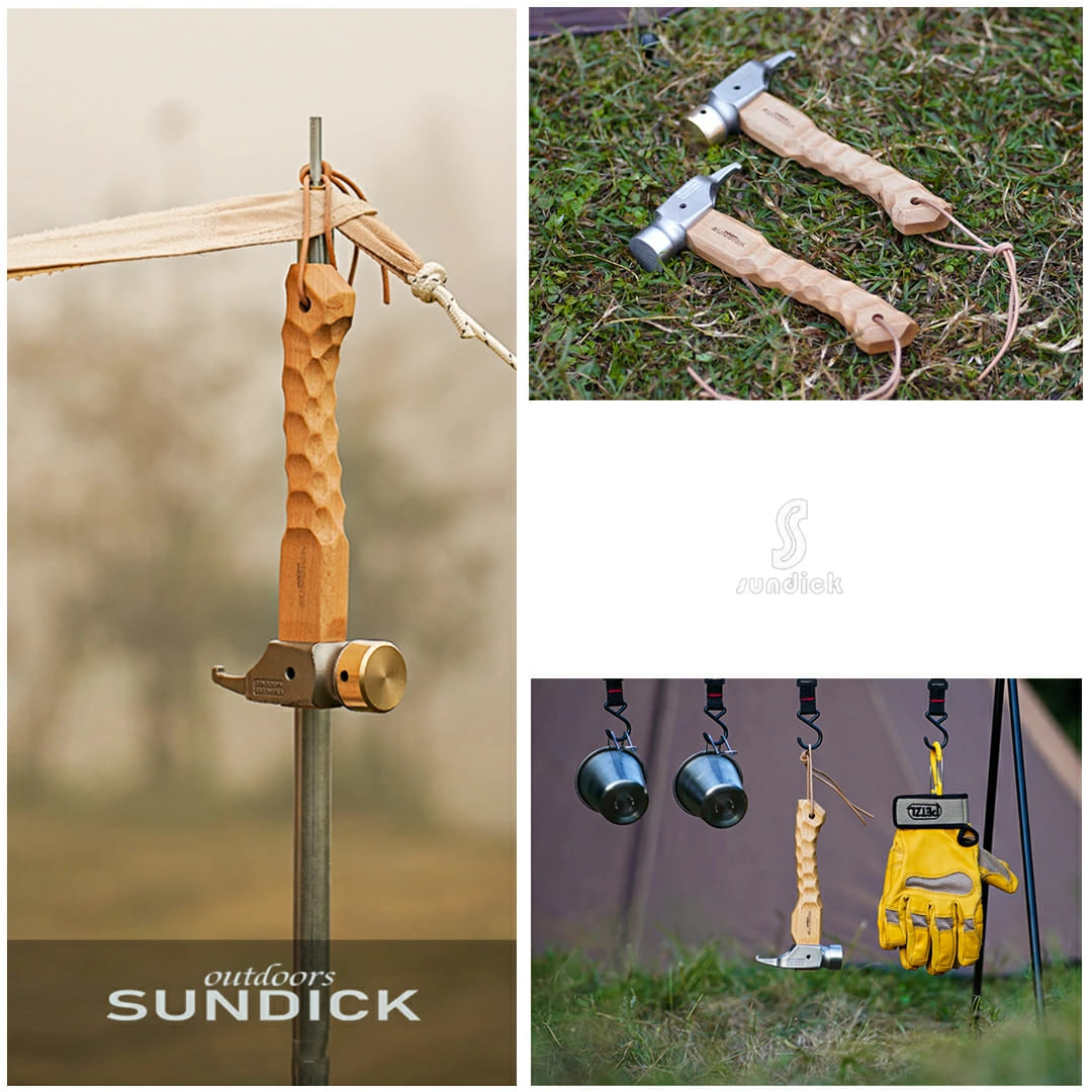 SWAG GEAR ペグハンマー ペグ抜き 名入れ対応 SUNDICK ウッドハンドル