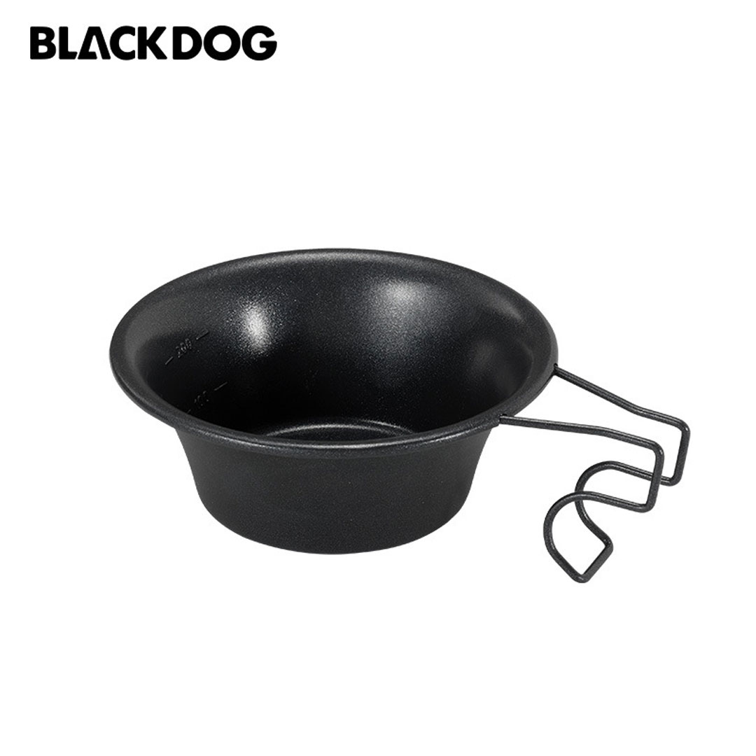 ブラックシェラカップ Blackdog 300ml Black  アルミ合金　黒 焦げ付き防止コーティング 目盛り 調理 料理 炊飯 キ｜hermanherman｜02
