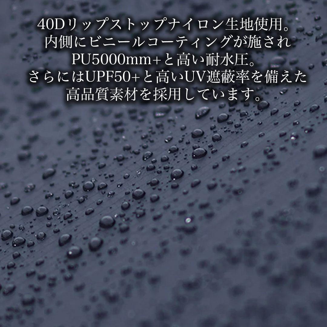 ThousWinds 40Dブラックキャノピー ポール付 4×4.5m 2-10人用 7075アルミニウム サンシェルター 天幕 シェード｜hermanherman｜03