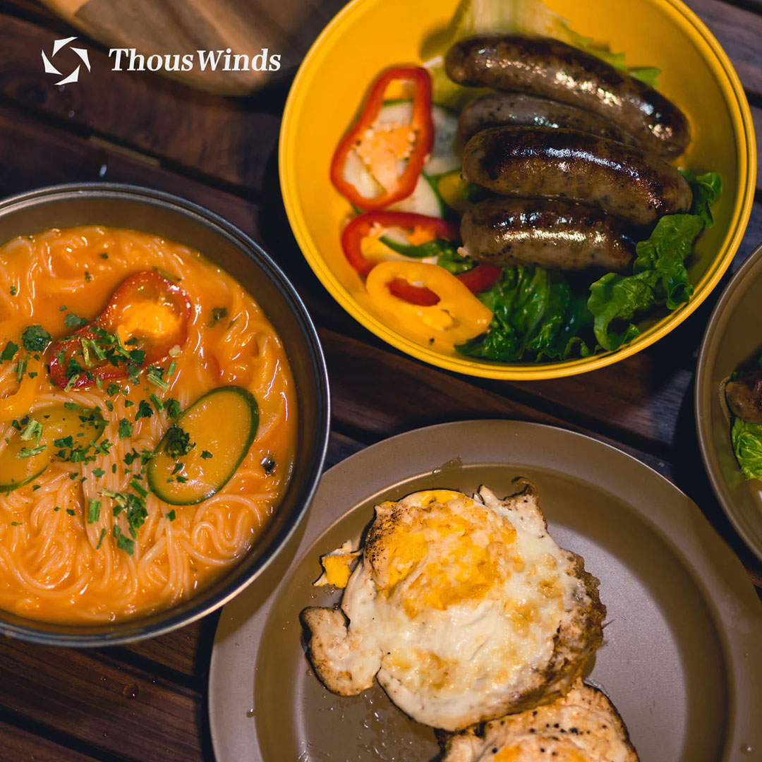 ThousWinds キャンプ 食器 プレート ステンレス 2枚セット
