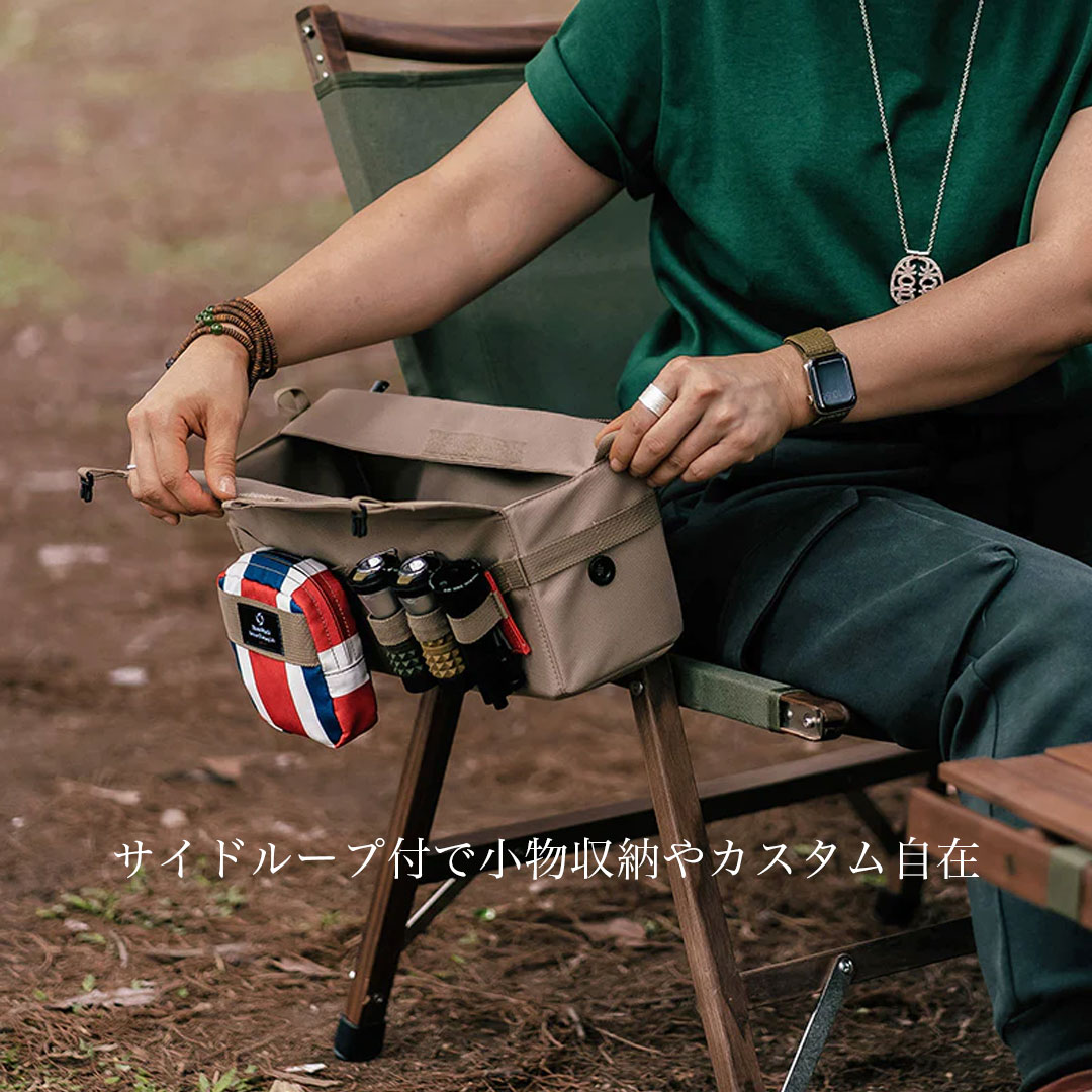 キャンプ 収納バッグ 大容量 ThousWinds タクティカルサイドバッグ 【L】トリコロールカラーの画像