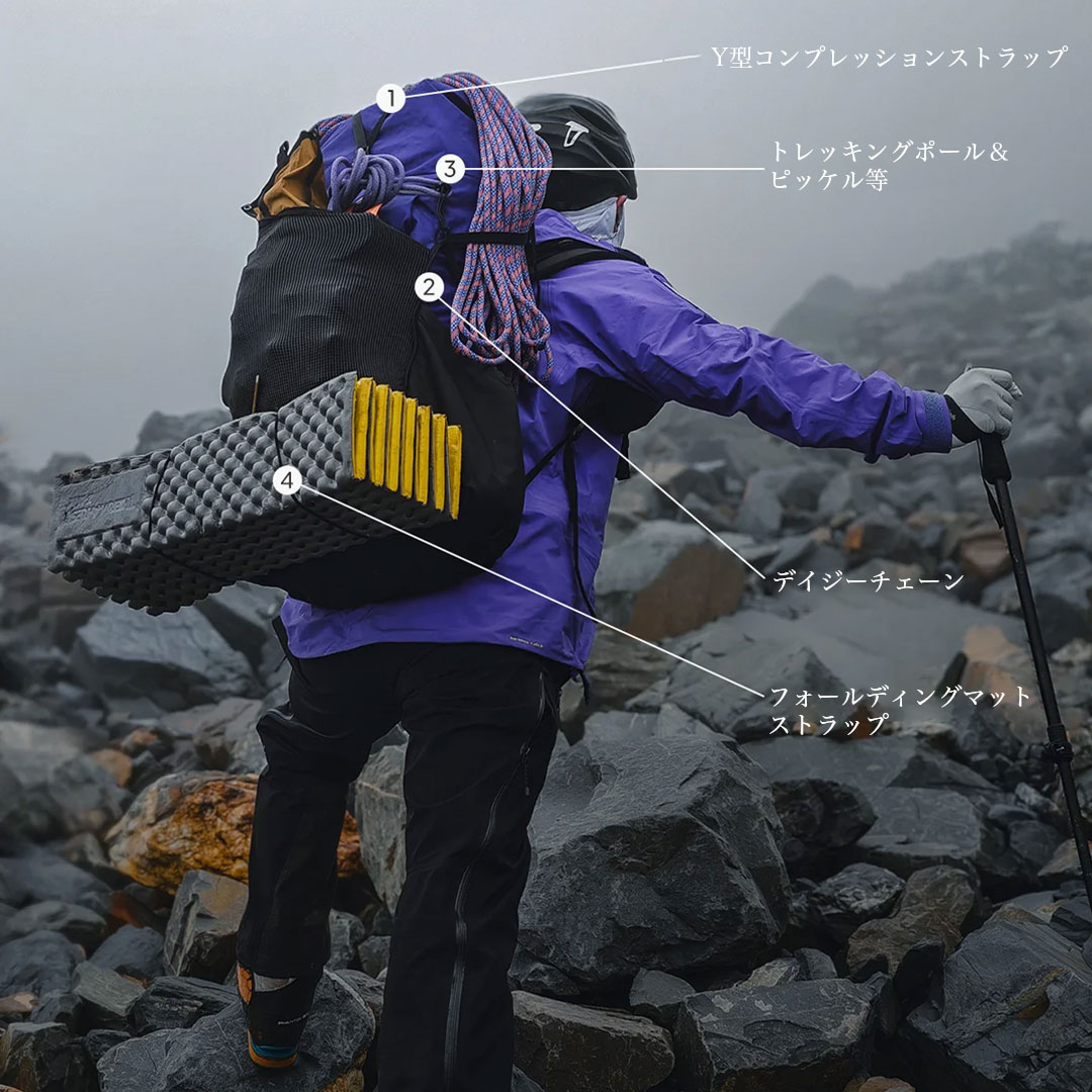 登山用品 SOLD OUT ThousWinds バックパック 登山 40L +10L サウスウィンズ メンズ