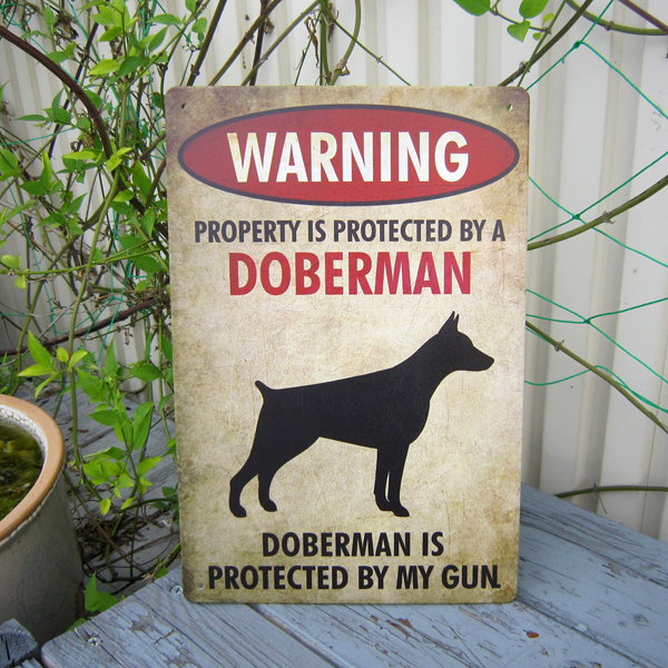 レターパックプラス対応 警告 うちの愛犬が守っている プレート