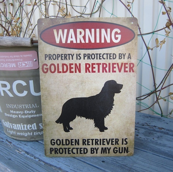 レターパックプラス対応 警告 うちの愛犬が守っている プレート